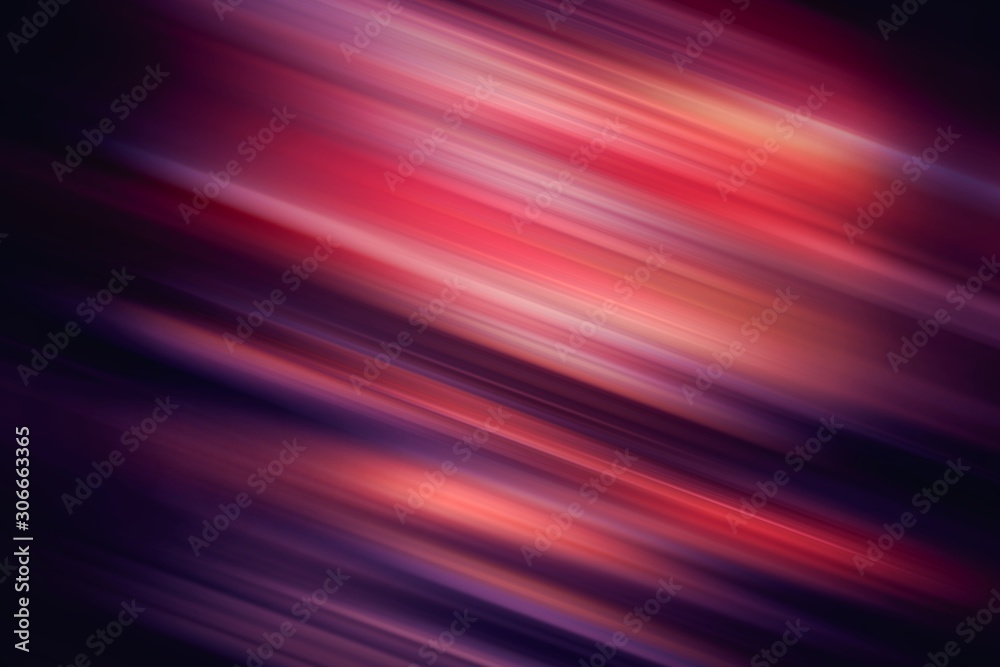 Dark purple red stripes background decorated vignette. Stylish toned abstract illustration. Plain pattern.