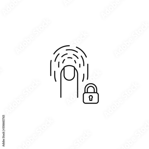 system unblock - minimal line web icon. simple vector illustration. concept for infographic, website or app.