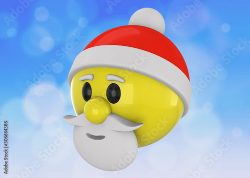 Santa Claus Emoticon - 3D © McCarony