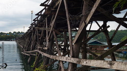 Mon wooden bridge, Sangkhlaburi, Kanchanaburi photo