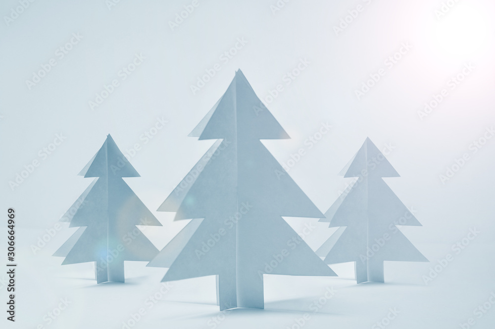 Christmas tree made of paper Christmas tree made of paper