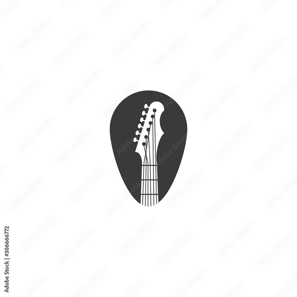 Guitar Wave Logo Template vector symbol Guitar Wave Logo Template vector symbol
