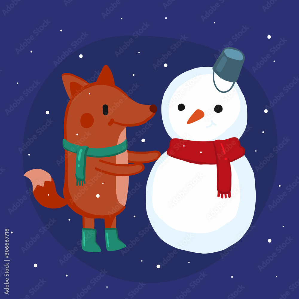 Merry Christmas greeting card. Doodle invitation card for Merry Christmas and Happy new Year. Merry Christmas greeting card. Doodle invitation card for Merry Christmas and Happy new Year.