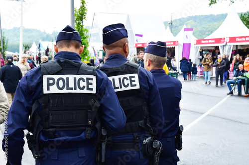 Rouen, France - june 10 2019 : police patrol