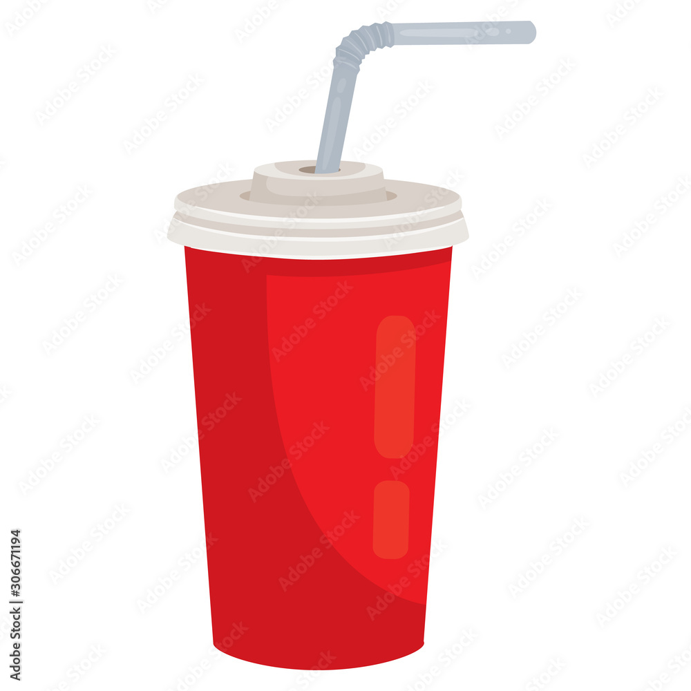 red glass with cool drink, isolated object on a white background vector illustration red glass with cool drink, isolated object on a white background vector illustration