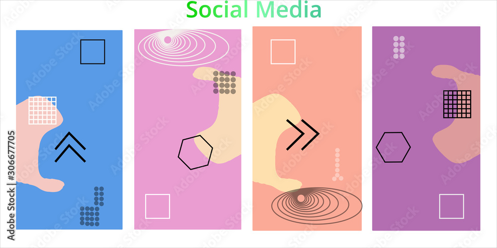 Editable story templates with empty place for text abstract creative backgrounds for social media. Bright colored with hand drawn scribbles promotional backgrounds for social media apps - vector eps10 Editable story templates with empty place for text abstract creative backgrounds for social media. Bright colored with hand drawn scribbles promotional backgrounds for social media apps - vector eps10