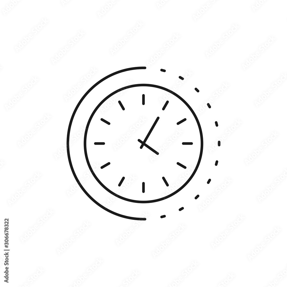 time - minimal line web icon. simple vector illustration. concept for infographic, website or app. time - minimal line web icon. simple vector illustration. concept for infographic, website or app.