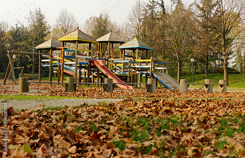Wooden playing park