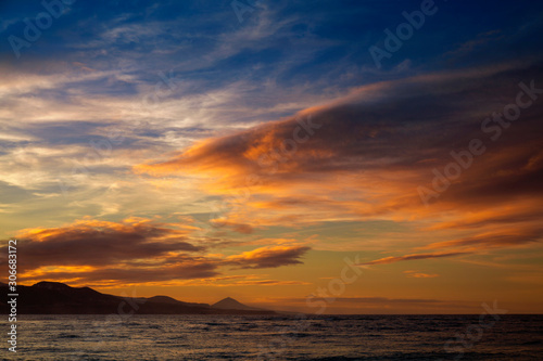 beautiful sunset from Las Canteras © Tamara Kulikova