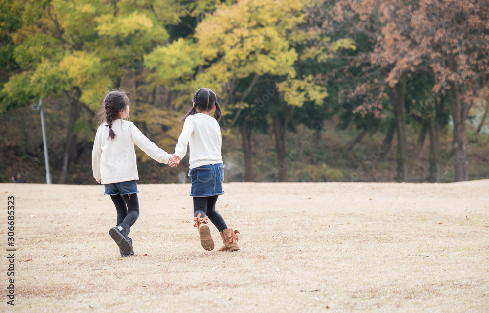 仲良しの小学生女の子 Stock 写真 Adobe Stock