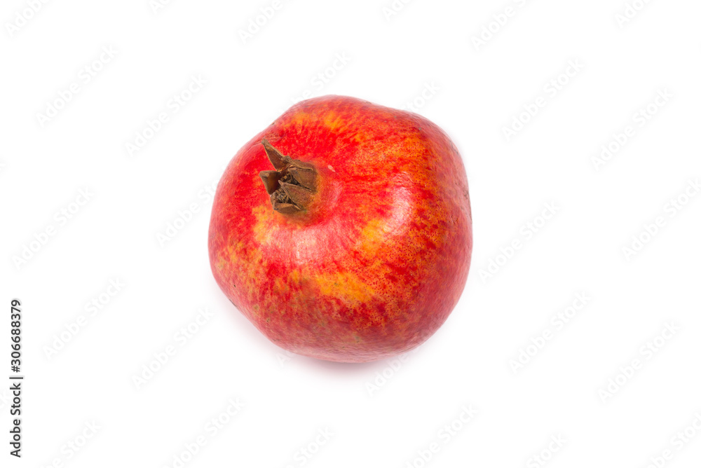 Sweet pomegranate isolated on white background. Sweet pomegranate isolated on white background.