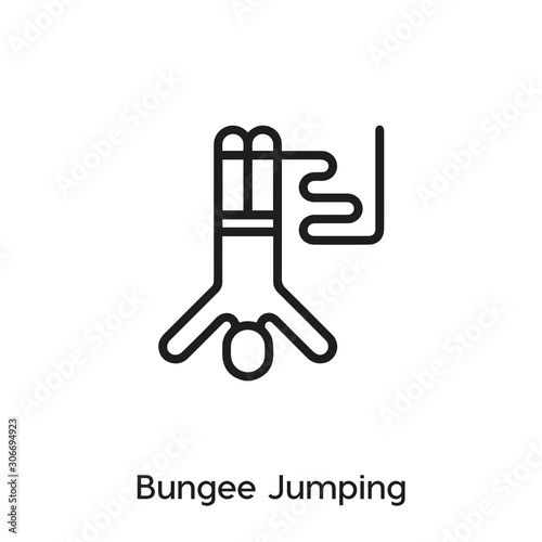 bungee jumping icon vector sign symbol