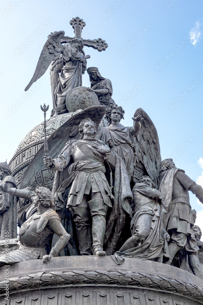 Fragment of the monument Millennium of Russia. 1862 year Fragment of the monument Millennium of Russia. 1862 year