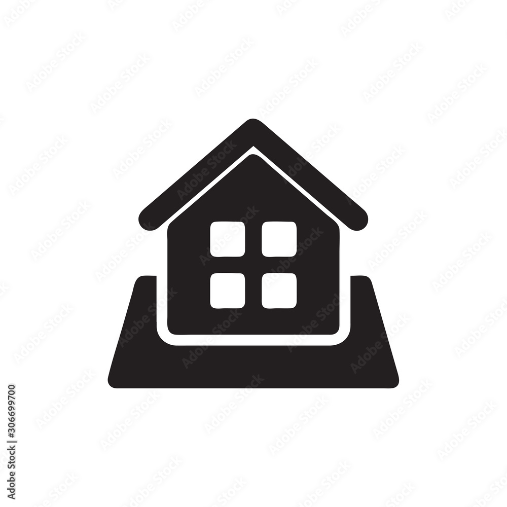 House icon vector isolated on background. Trendy home symbol. Pixel perfect. illustration EPS 10. - Vector. House icon vector isolated on background. Trendy home symbol. Pixel perfect. illustration EPS 10. - Vector.