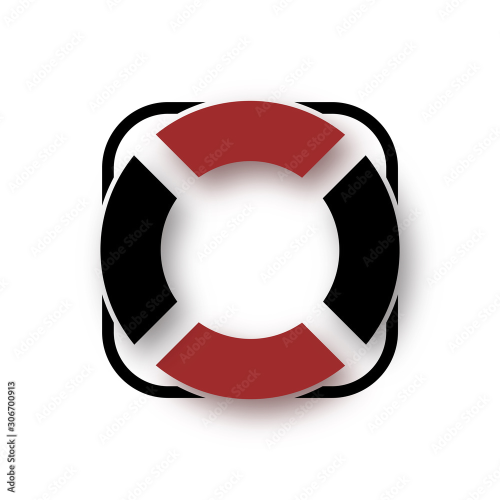 lifebuoy icon trendy flat design lifebuoy icon trendy flat design