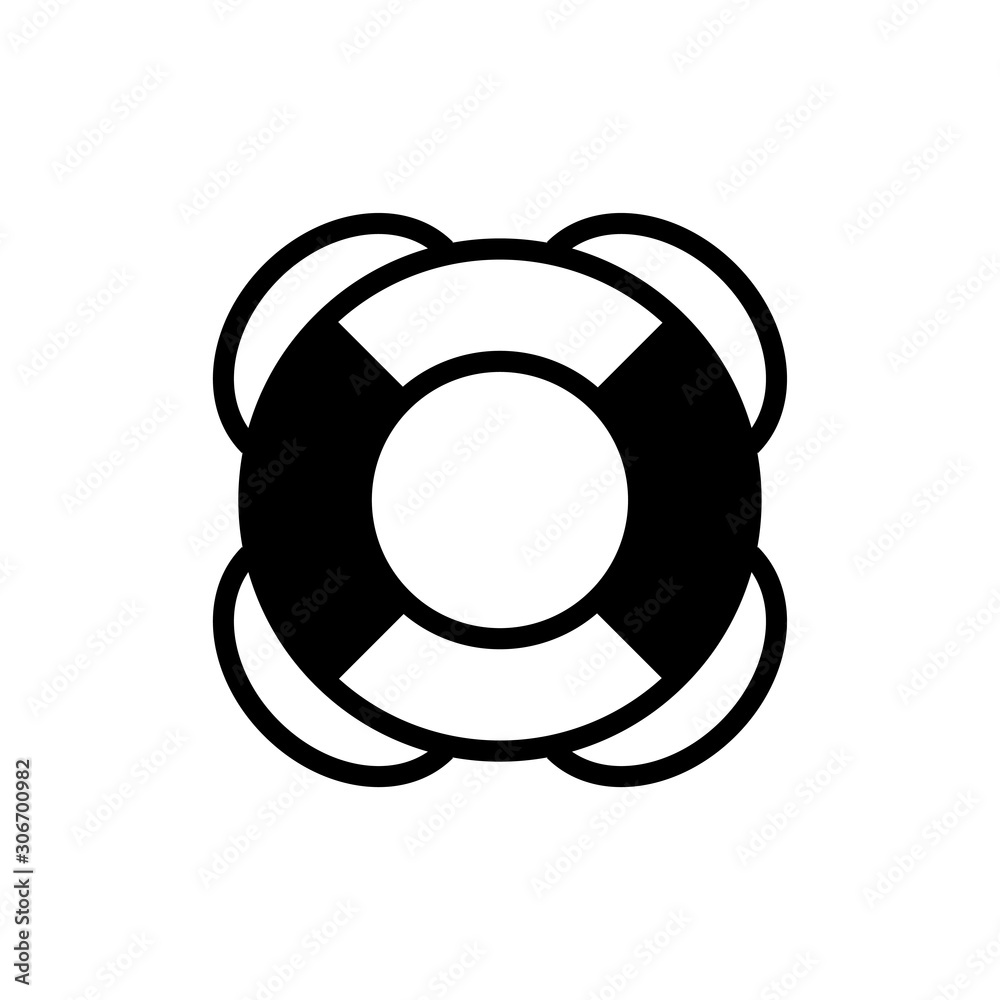 lifebuoy icon trendy flat design lifebuoy icon trendy flat design