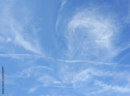 Beauty blue sky and clouds.