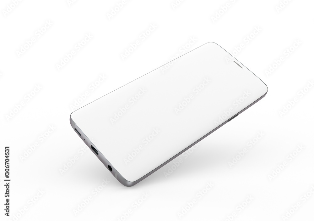 New realistic mobile phone smartphone mockup with blank screen. New realistic mobile phone smartphone mockup with blank screen.