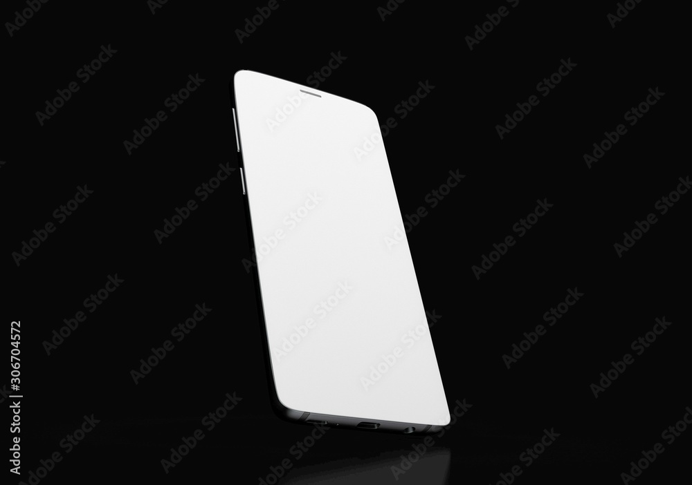 New realistic mobile phone smartphone mockup with blank screen. New realistic mobile phone smartphone mockup with blank screen.