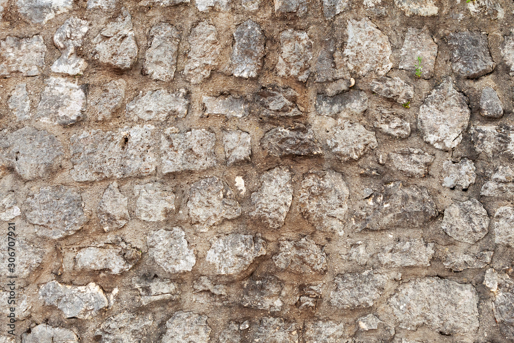 old masonry, texture of stone wall, background Montenegro