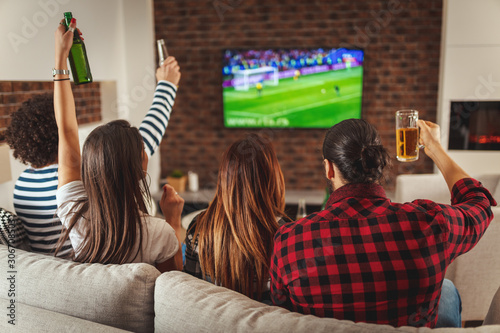 Canvas Print Expectation Of The Goal