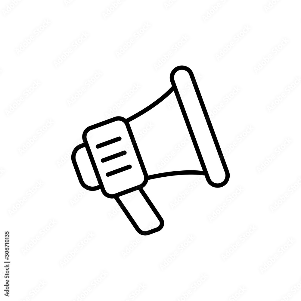 thin line icons for Megaphone,vector illustrations thin line icons for Megaphone,vector illustrations
