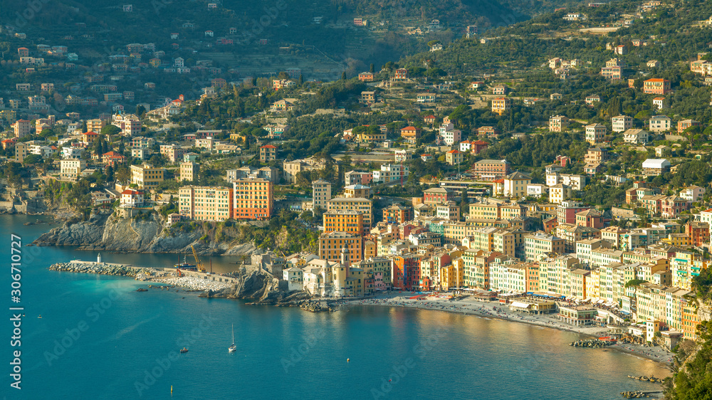 Camogli aerial view