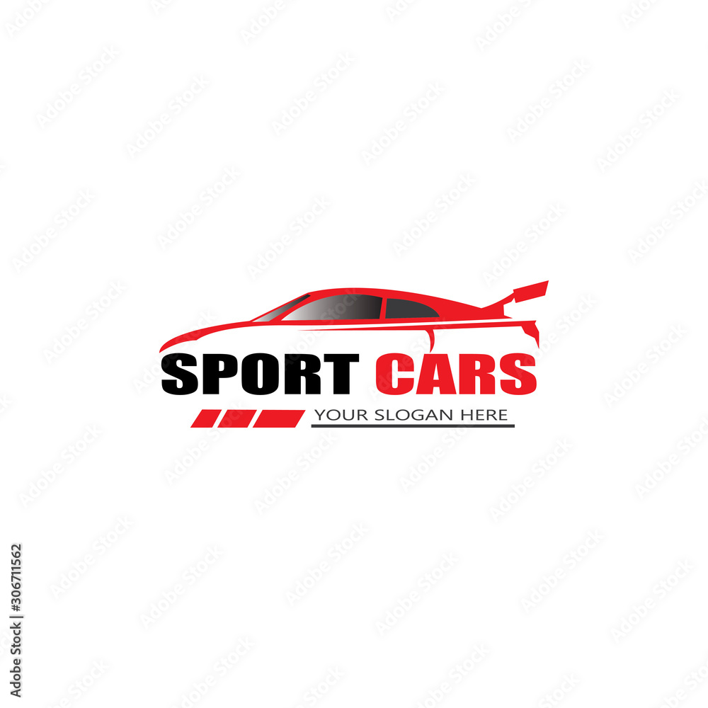 sport car logo template design vector - Vector sport car logo template design vector - Vector