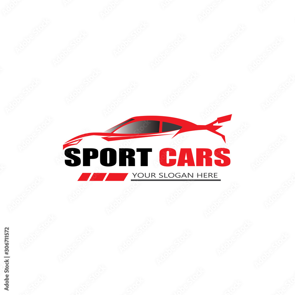 sport car logo template design vector - Vector sport car logo template design vector - Vector