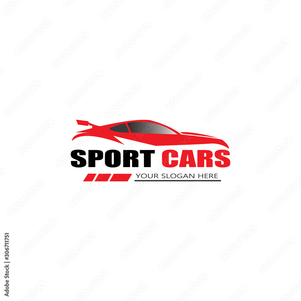 sport car logo template design vector - Vector sport car logo template design vector - Vector