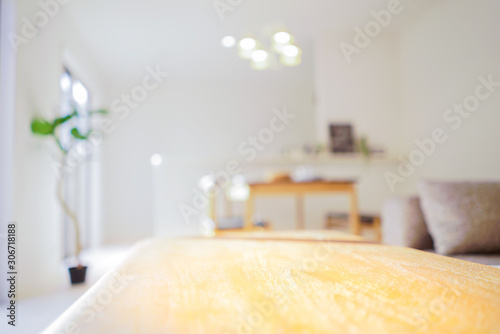 新築 リビングダイニングルームの食卓