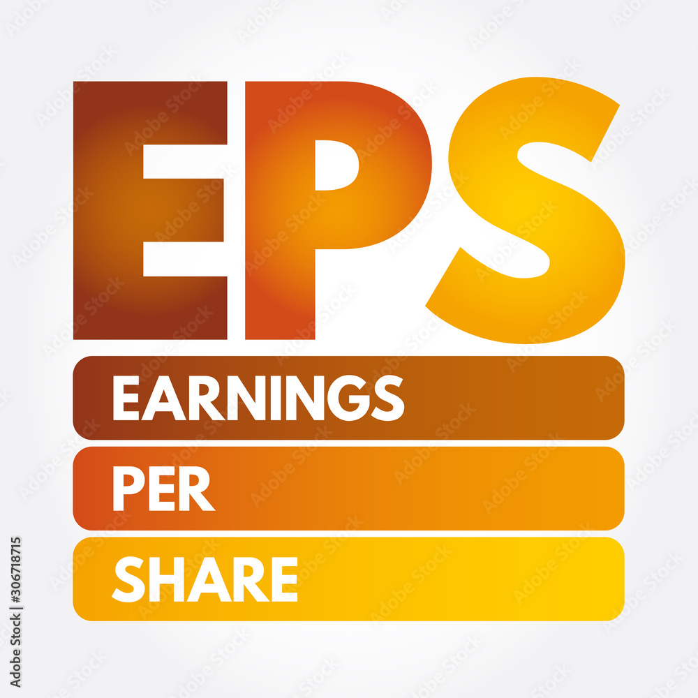 EPS - Earnings Per Share acronym, business concept background EPS - Earnings Per Share acronym, business concept background