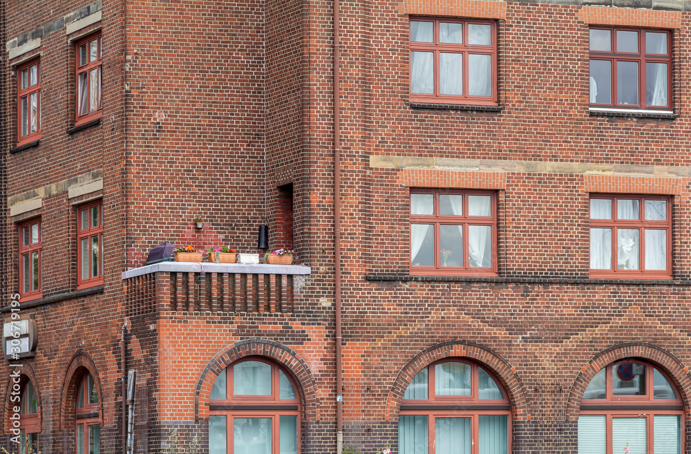 Obraz premium house facade with balcony