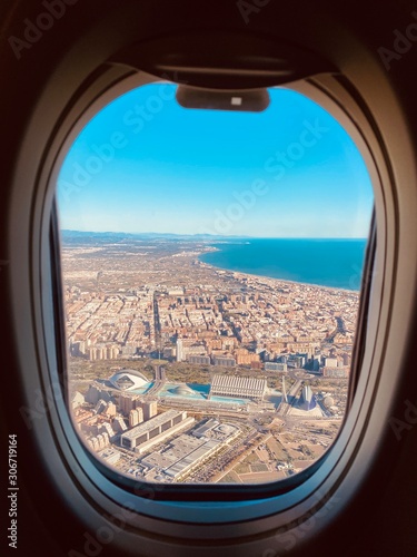 Vista aerea de la ciudad de Valencia
