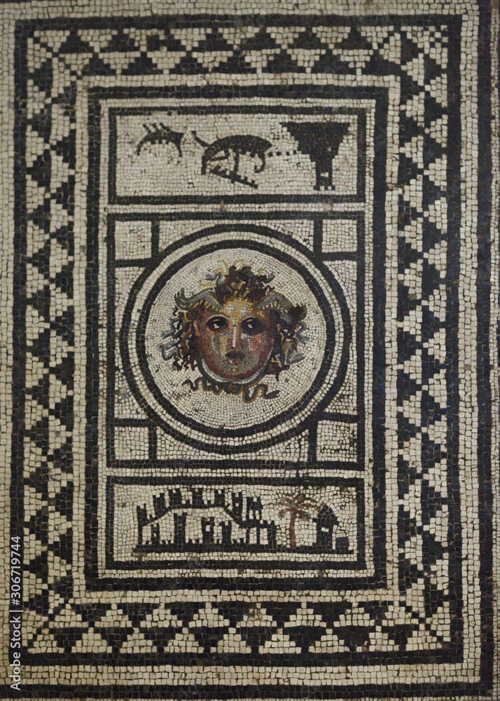 Ancient Roman mosaic.