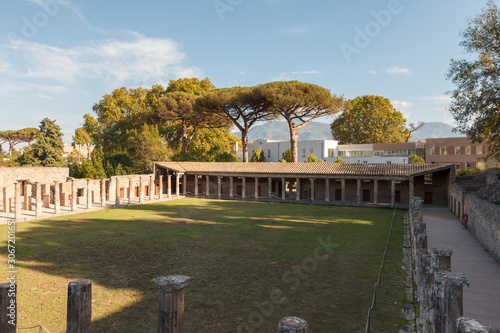 Pompei or Pompeii ruins. photo