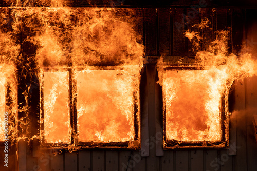 Burning house