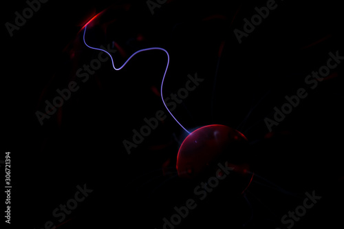 abstract lights on black background