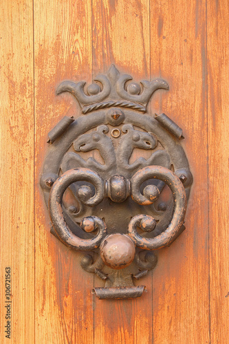 Antique crafted doorknob.