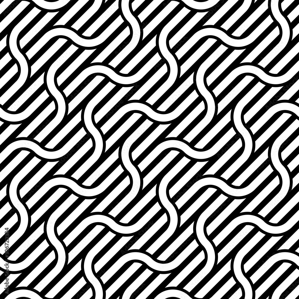 Design seamless waving pattern