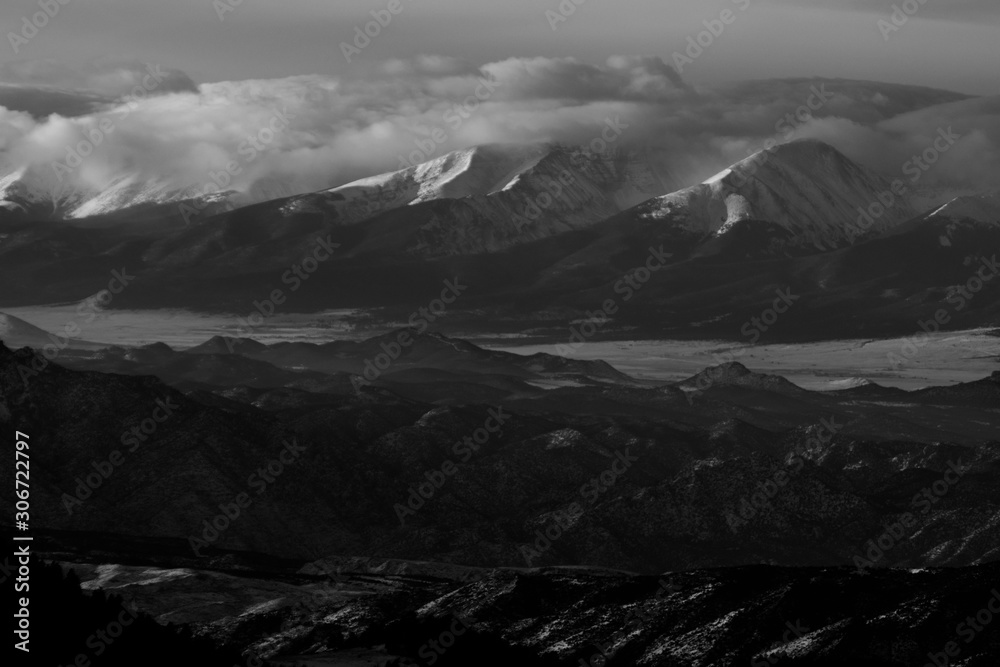 Snow on the Sangre de Cristo Mountains Snow on the Sangre de Cristo Mountains