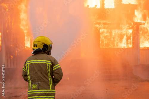 Burning house