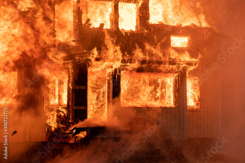 Burning house