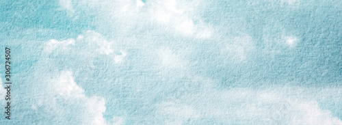 Double exposure of cloud and sky of paper texture for background Abstract,postcard nature art pastel style,soft and blur focus.
