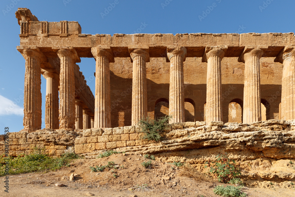 Temple of Concordia in valley of the Temples  in Agrigento
