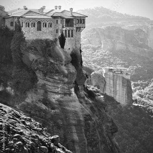 Varlaam Monastery and Roussanou Nunnery in Meteora photo