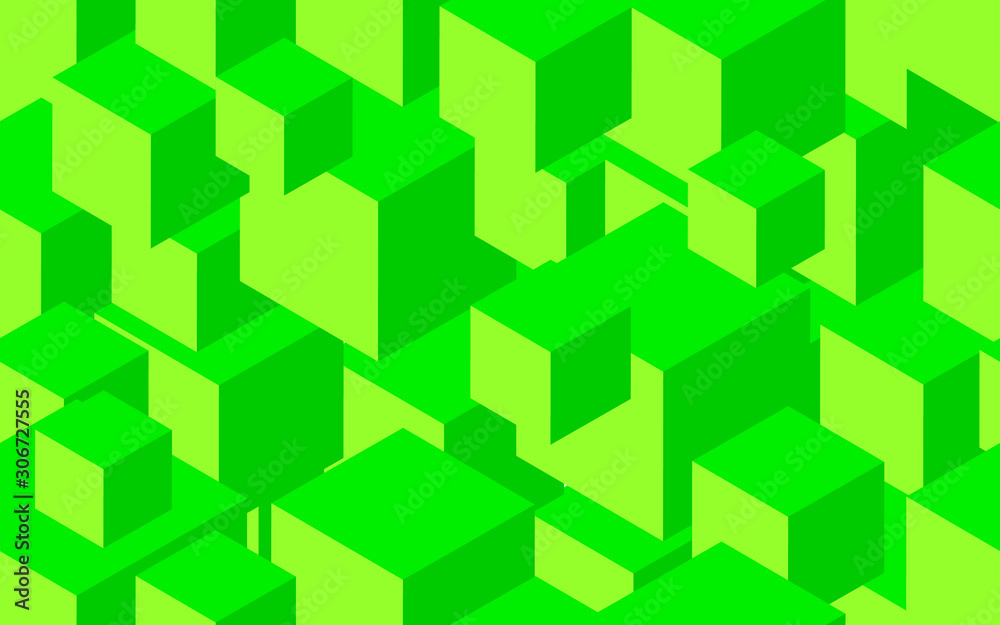 seamless abstract green background with cubes seamless abstract green background with cubes