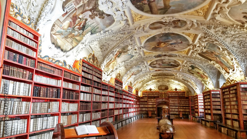 Canvas Print PRAGUE - Strahov Convent Library, CZECH REPUBLIC