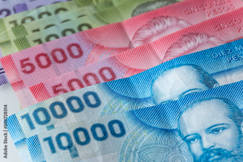 Fototapeta premium Chile money pesos