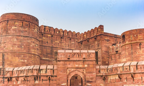 Delhi Gate of the Red Fort in Agra, India